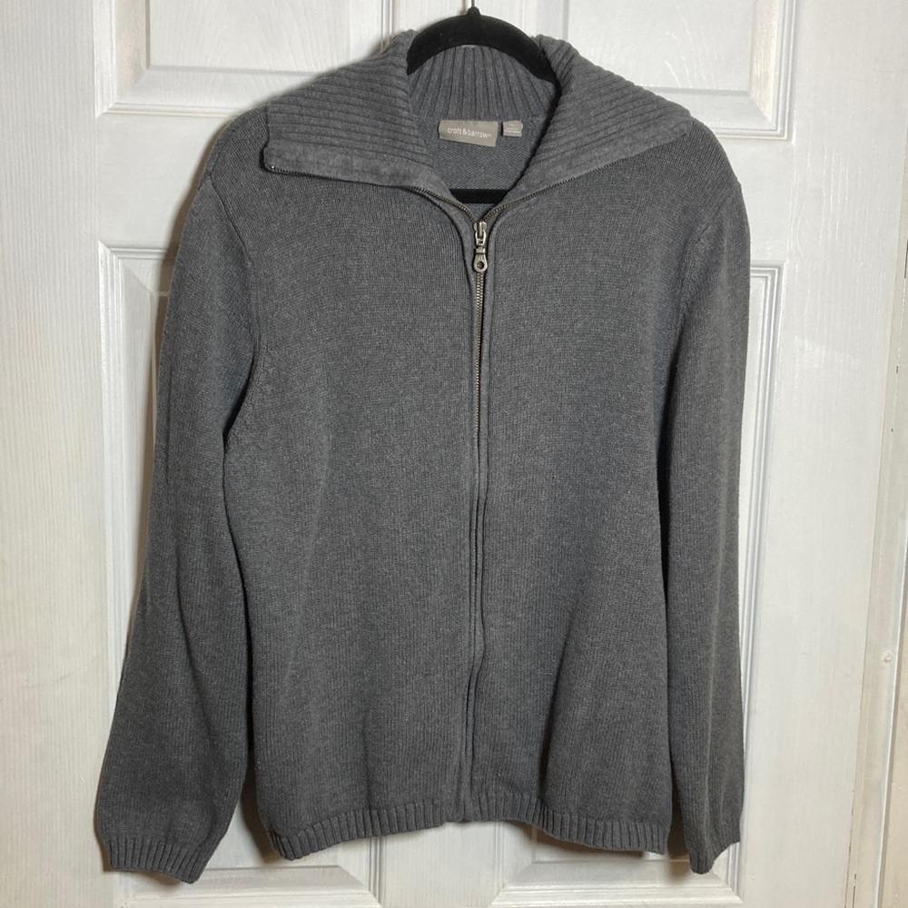 Croft & Barrow XL Charcoal GRAY Zip-Up Women's Jacket